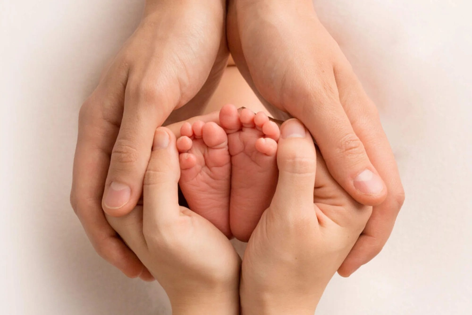 Fertility care - hands holding